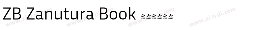 ZB Zanutura Book 粗体字体转换